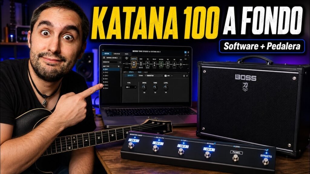 ¿Merece la pena el Boss Katana 100? Review a fondo con Software y Pedalera